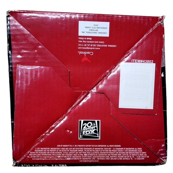 SONS of ANARCHY Trivia Box Card Game Cardinal Games 2012 - Picture 6 of 11